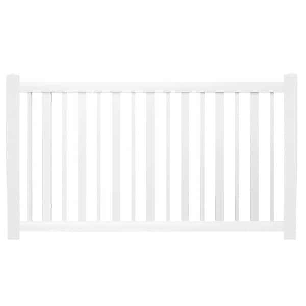 Weatherables 48 in. H x 212 ft. L Atlantis White Vinyl Complete Vinyl Pool Fence Project Pack