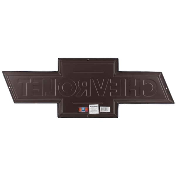 Open Road Brands Chevrolet Blue Embossed Tin Decorative Sign 40032