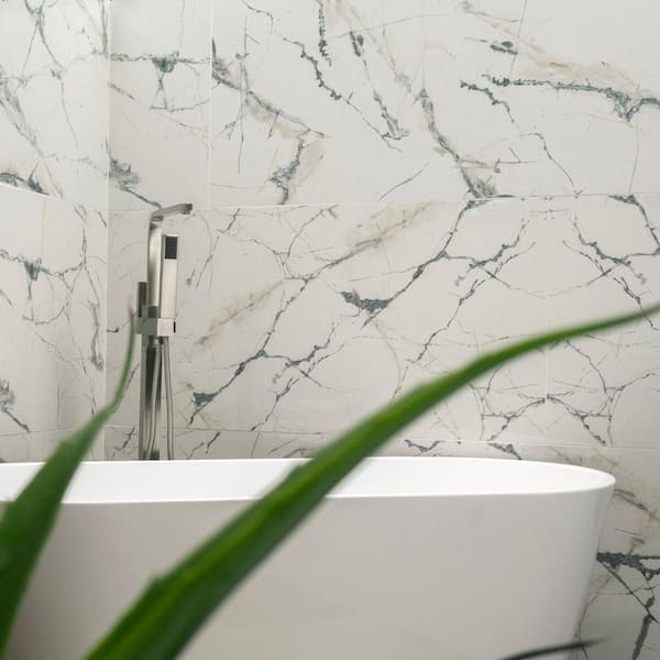 Lockson Mix 24 in. x 48 in. Polished Porcelain Floor and Wall Tile (16 sq. ft./Case) Lockson Mix 24 in. x 48 in. Polished Porcelain Floor and Wall Tile (16 sq. ft./Case)