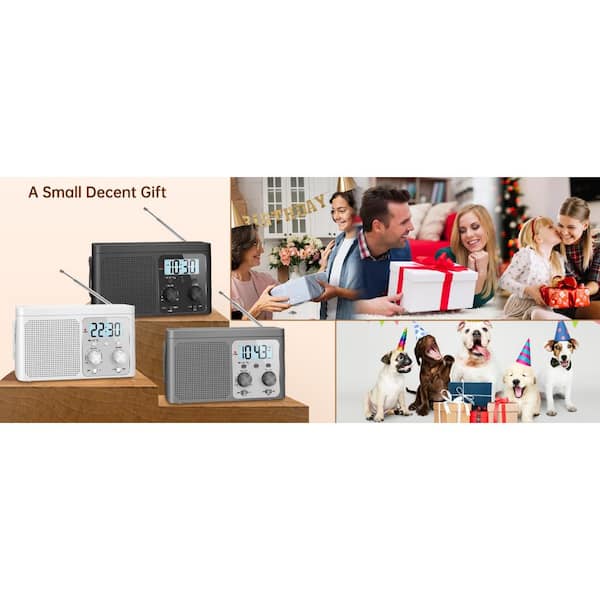 EKIEUDL Portable AM/FM Shortwave-Transistor Radio Plug in