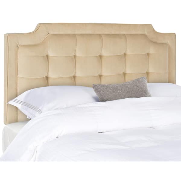 SAFAVIEH Sapphire Beige King Upholstered Headboard