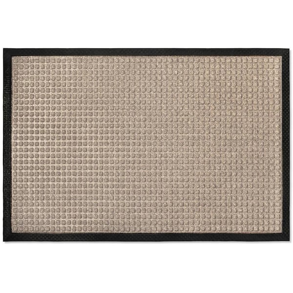 Envelor Indoor Outdoor Doormat Beige 48 in. x 72 in. Button Floor Mat