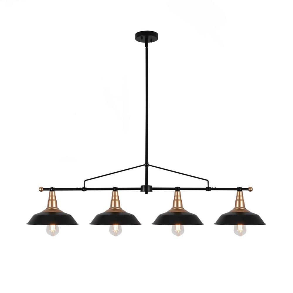 4 light Black Modern Linear Chandelier for Kitchen Island Dining Room with no bulbs included price history on PriceWatchPro