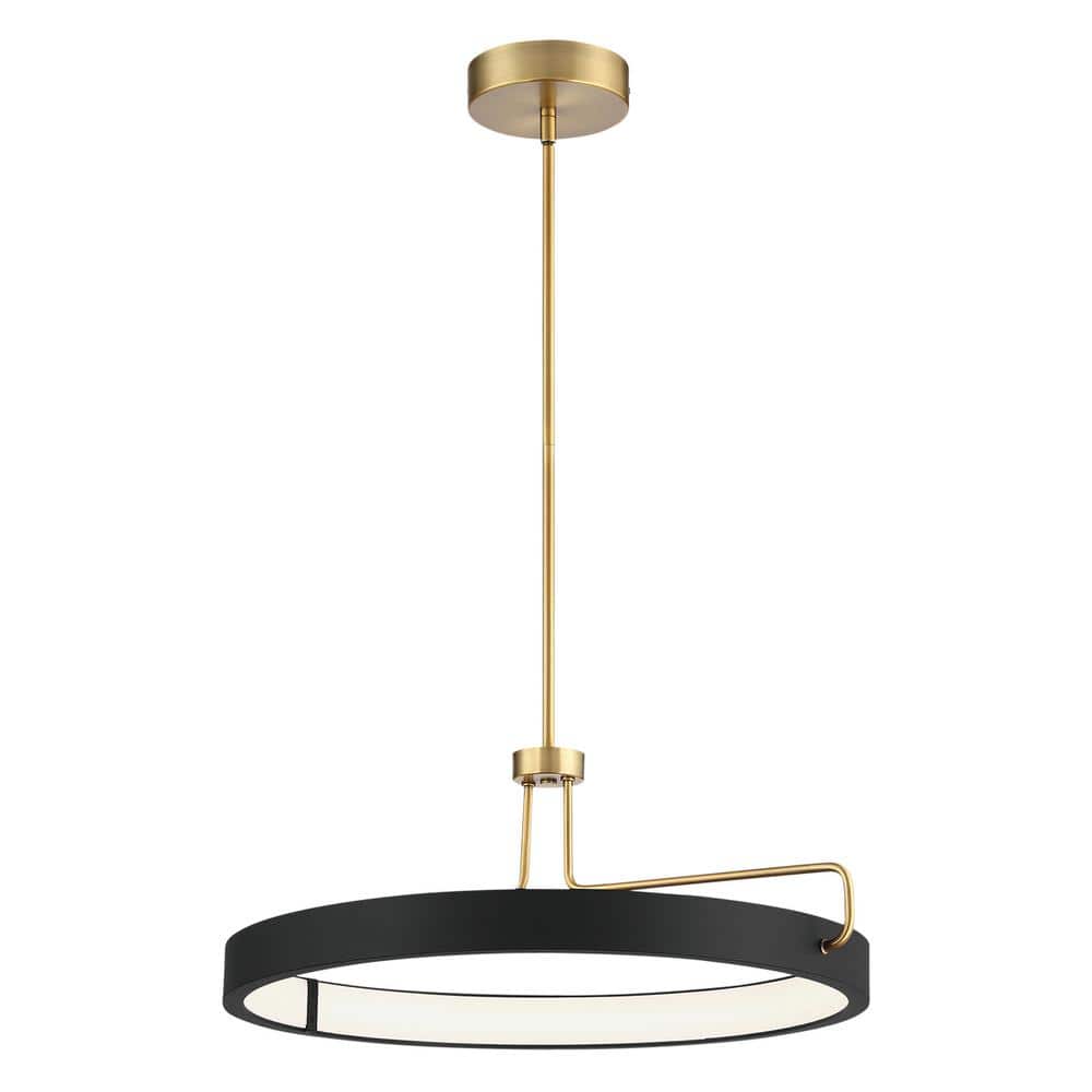 Pemberton Chic Black Acrylic LED Globe Pendant for Indoor/Outdoor