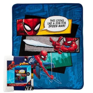 Spider Man This Looks Multi-Colored Silk Touch Sherpa Throw Blanket