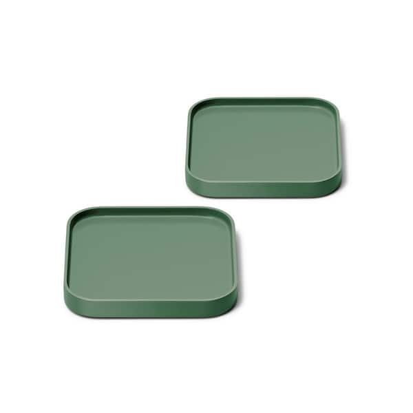Ceramic-Coated Spoon Rest Set, 2-pc Sage