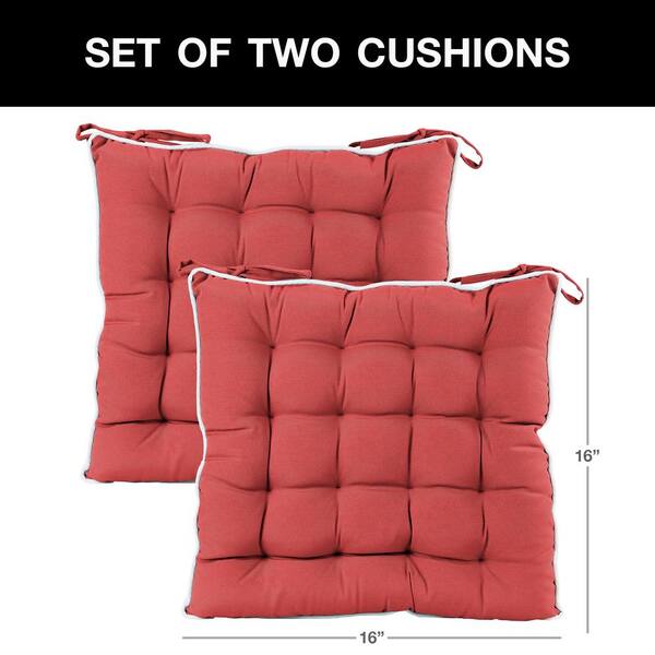 Square Thick Chair Seat Cushion Seat Pads with Tie On Garden Pillows Gifts 