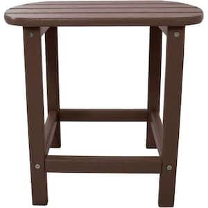 Mahogany All-Weather Patio Side Table
