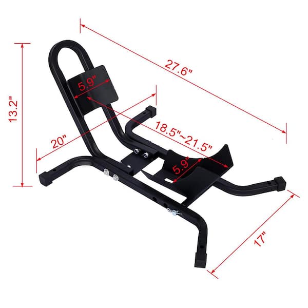 1200 lbs. Heavy Duty Motorcycle Front Tire Chock Wheel Stand with 17-21 in. Wheels