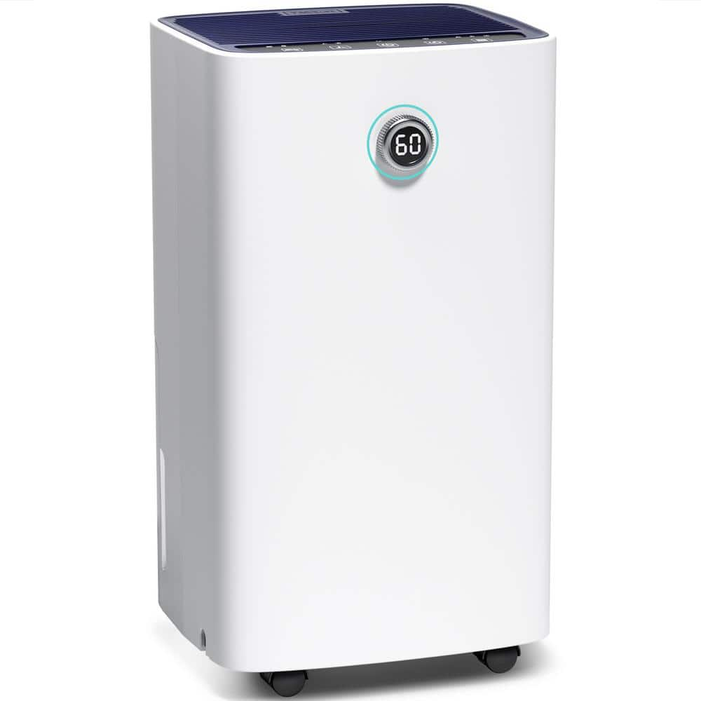 Elexnux 25 pt. 1,500 sq. ft. Dehumidifier for Home and Basements in White  with Bucket WXKJWBRY01 - The Home Depot