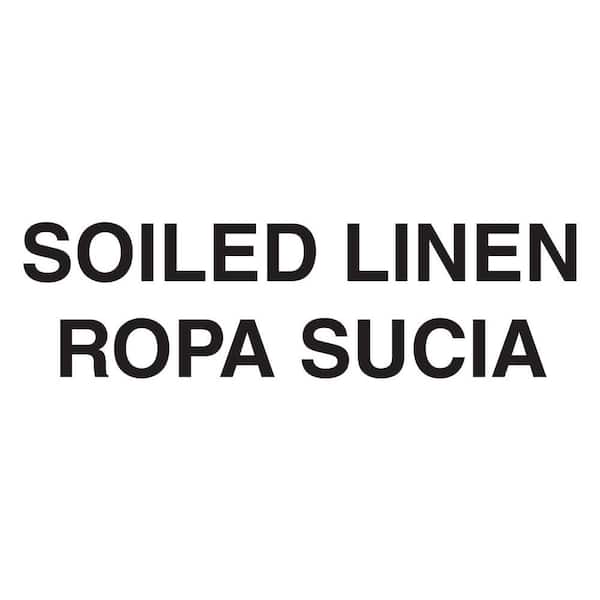 Rubbermaid Commercial Products Bilingual Soiled Linen Decal