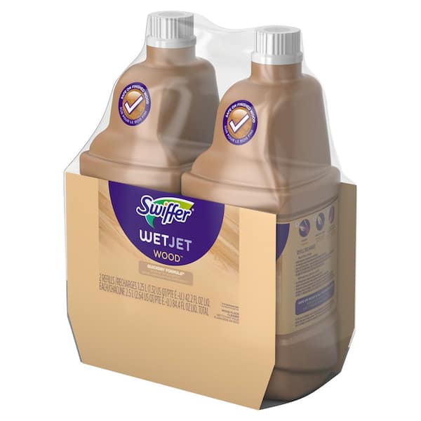 Swiffer WetJet 42 oz. Multi-Purpose Floor Cleaner Refill with Gain Scent (2  Count, Multi-Pack of 2) 078557164782 - The Home Depot