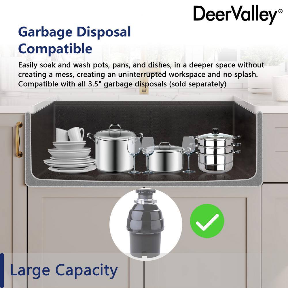 30-Inch Dark Brown Stainless Steel Farmhouse Drop-In Sink