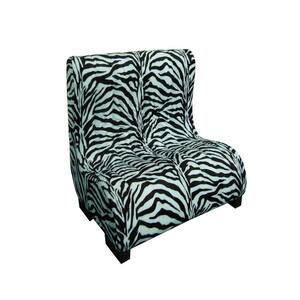 23 in. H Plush Zebra Tufted Upholstery Pet Furniture