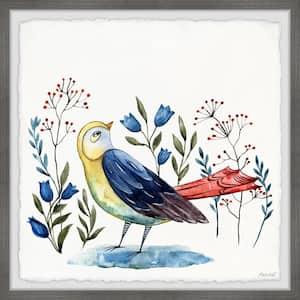 "Bird Hideout" by Marmont Hill Framed Animal Art Print 32 in. x 32 in.