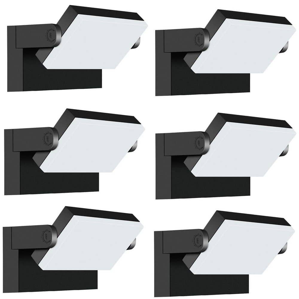 Outdoor LED Floodlight 60W Daylight 5000K Black Rotatable Head IP65 Waterproof Cutoff Security Yard Wall Pack Light price history on PriceWatchPro