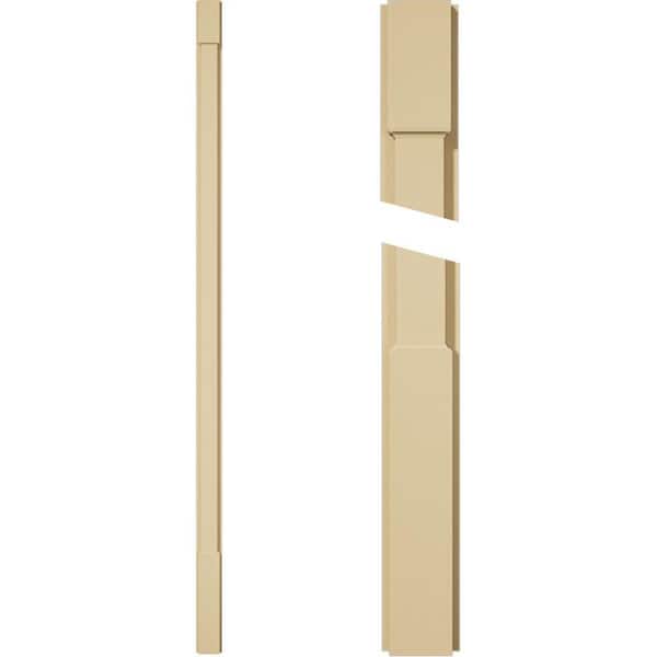Ekena Millwork 2 in. D x 4 in. W x 102 in. L Primed Polyurethane Pilaster 1-Pack