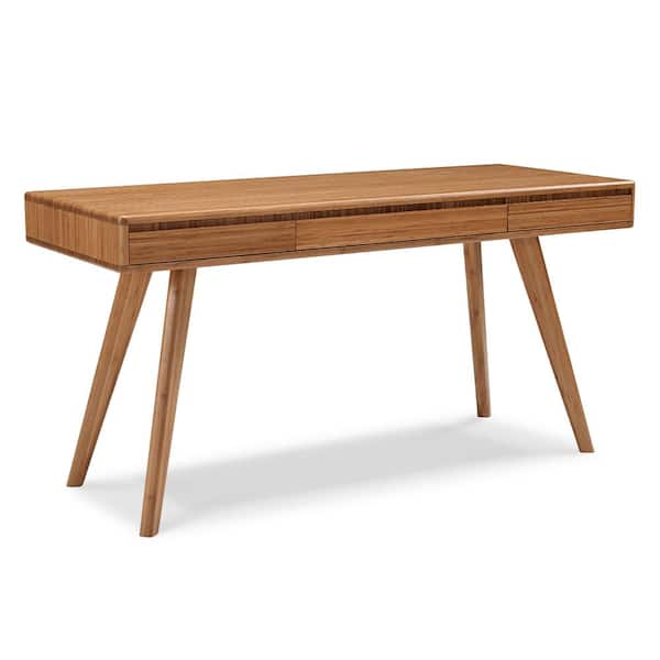 Greenington Currant 60 in. Rectangular Wood 1 Drawer Caramelized Writing Desk