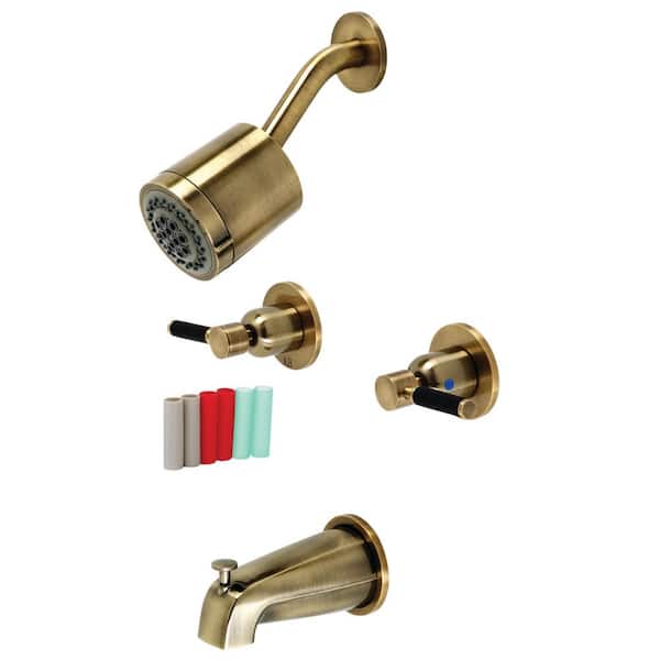 Spray Tub And Shower Faucet, Antique Brass Bathtub Faucet
