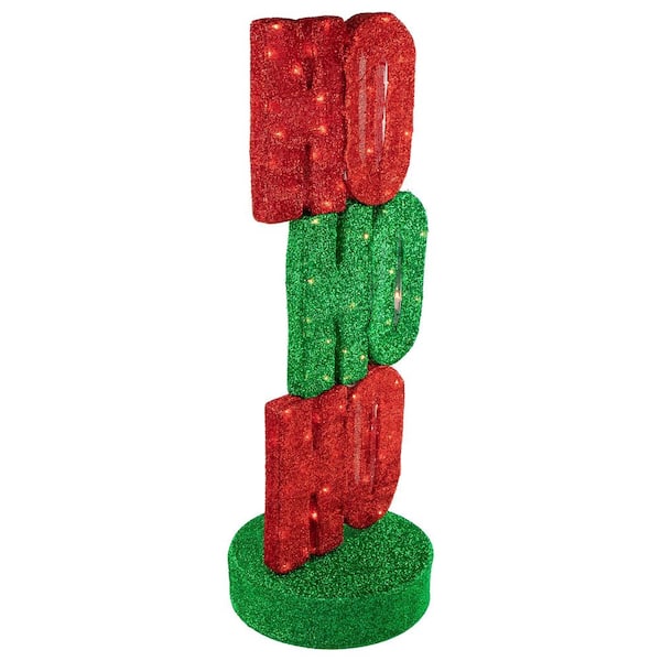 Set de 2x décorations de sapin de Noël en bois de 32 cm avec éclairage