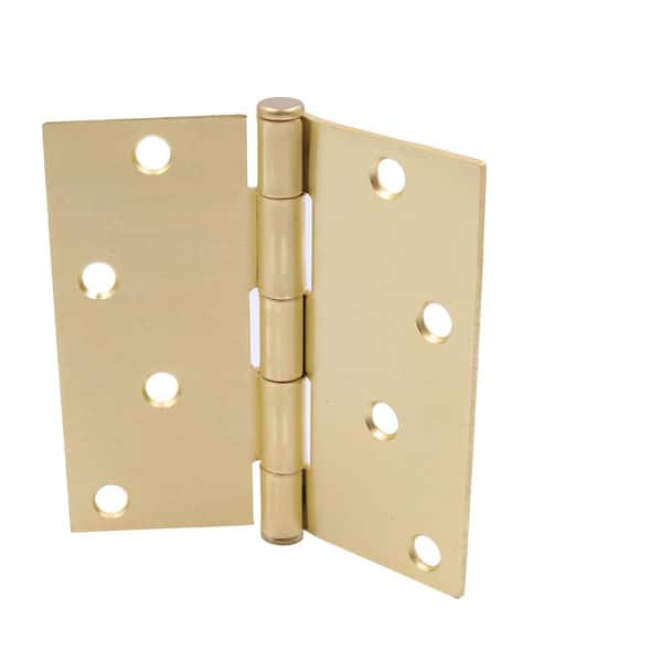 Everbilt 2 in. x 1-3/8 in. Satin Nickel Decorative Broad Hinge (2-Pack)  29147 - The Home Depot