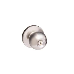 Stainless Steel Commercial Entry Ball Knob Trim with Lock for Panic Exit Device