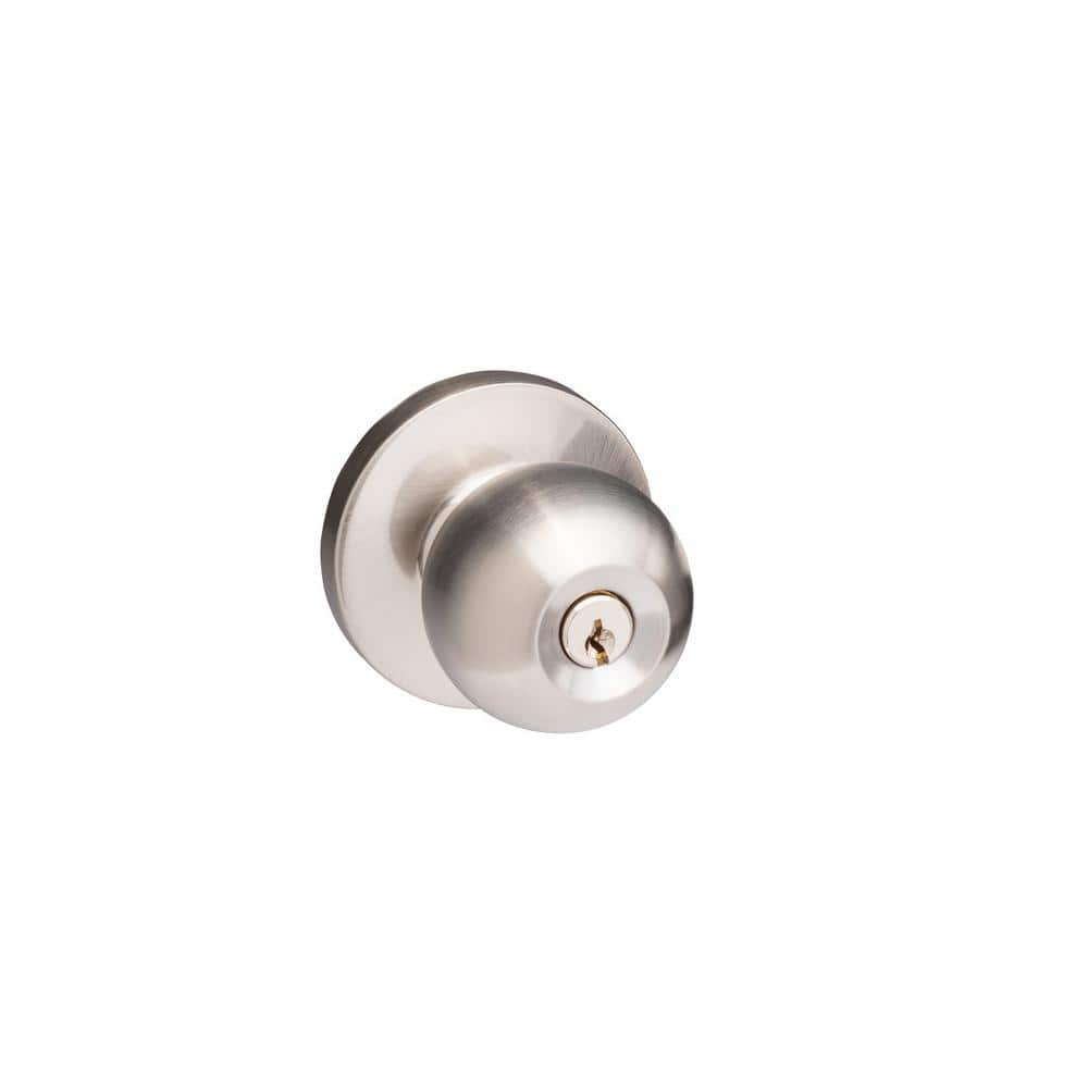 Taco Stainless Steel Commercial Storeroom Ball Knob Trim with Lock for Panic Exit Device