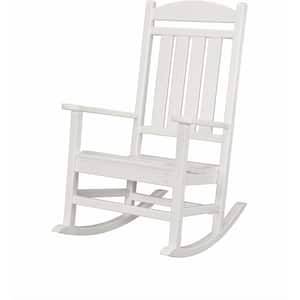 White All-Weather Pineapple Cay Patio Porch Rocker