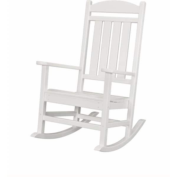 Hanover White All-Weather Pineapple Cay Patio Porch Rocker