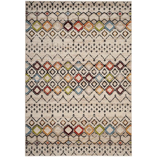 SAFAVIEH Amsterdam Ivory/Multi 7 ft. x 9 ft. Geometric Area Rug