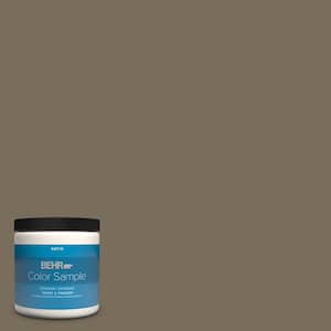 8 oz. #730D-6 Coconut Husk Satin Enamel Interior/Exterior Paint & Primer Color Sample