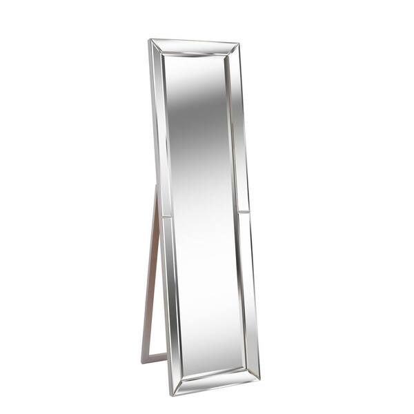 Manor Brook Oversized Clear Wood Beveled Glass Classic Mirror (64 in. H X 18 in. W)