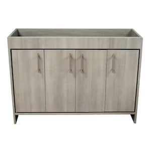 Villa 48 in. W x 18 in D Bath Vanity Cabinet Only in Weathered Gray