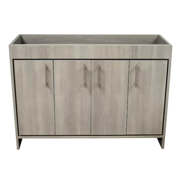 Villa 48 in. W x 18 in D Bath Vanity Cabinet Only in Weathered Gray