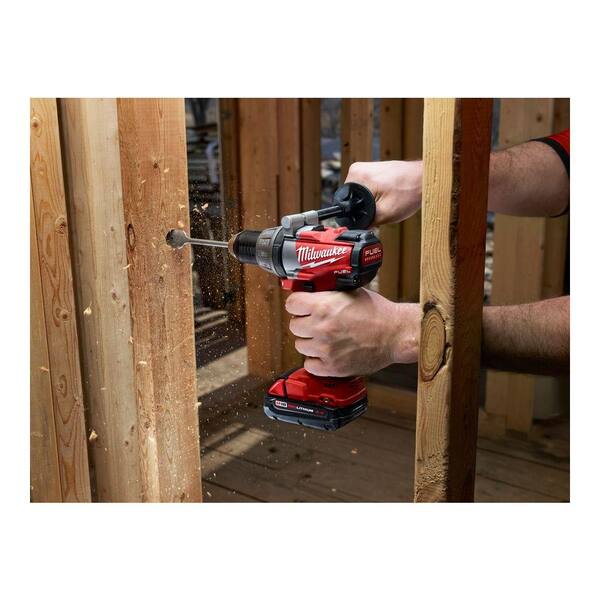 Milwaukee - M18 FUEL 18-Volt Lithium-Ion Brushless 1/2 in. Drill/Driver Compact Battery Kit
