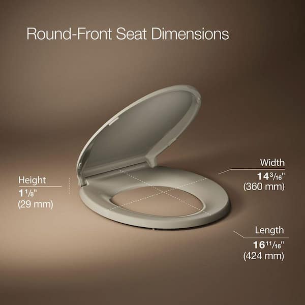 Cachet Round Toilet Seat in Sandbar