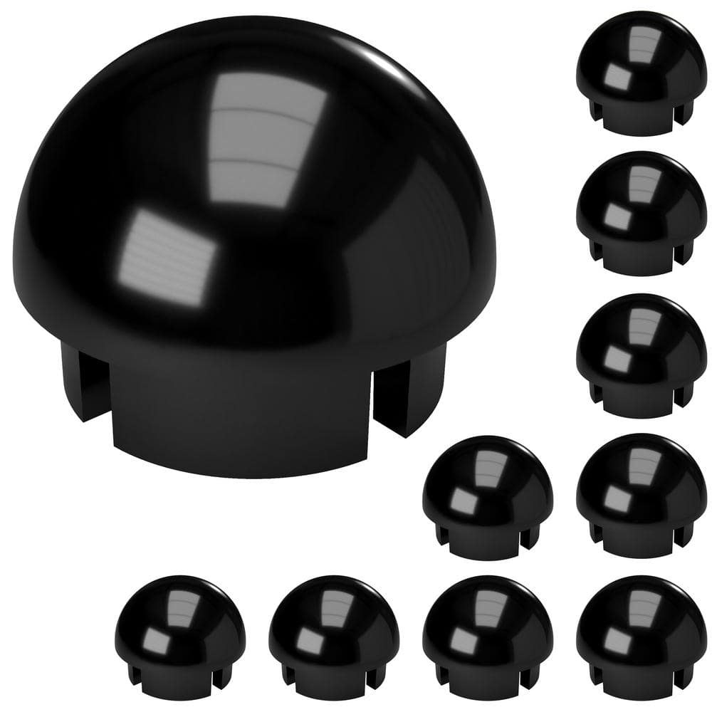 1-1/4 in. Furniture Grade PVC Internal Ball Cap in Black (10-Pack) price history on PriceWatchPro
