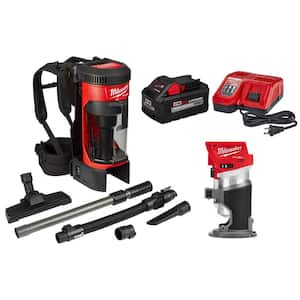 M18 FUEL 18-Volt Lithium-Ion Brushless 1 Gal. Cordless 3-in-1 Backpack Vacuum and Router Kit