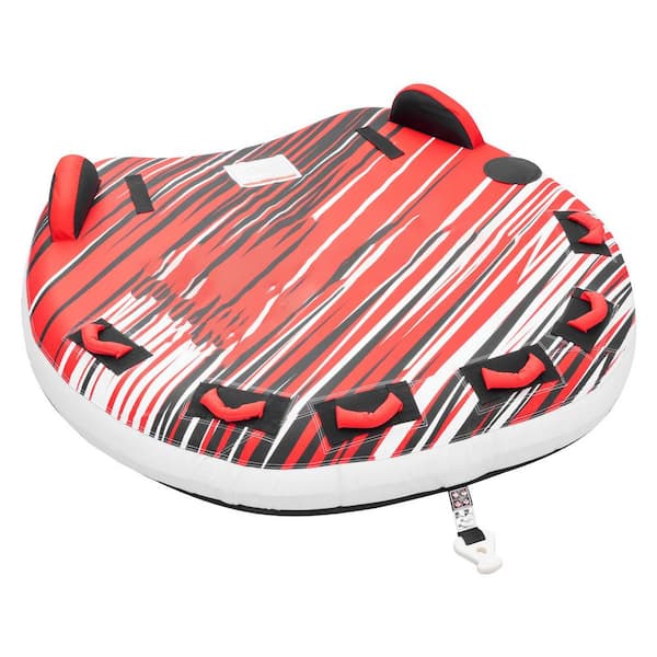 Towable Tube for Boating, 3 Riders Inflatable Boat Tubes and Towables, 510 lbs. Capacity Water Sport Towable Tube