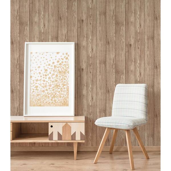 Wooden Slats Natural Removable Wallpaper