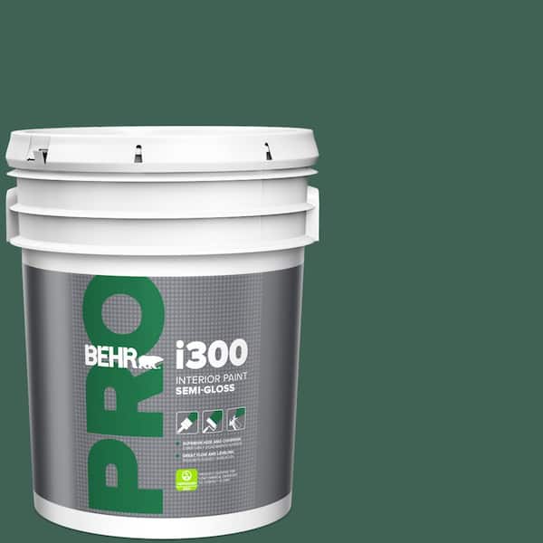 BEHR PRO 5 gal. #M430-7 Green Agate Semi-Gloss Interior Paint