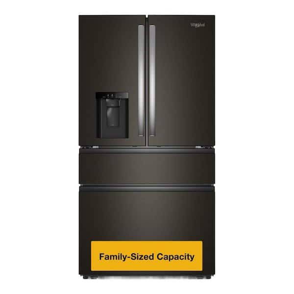 tdfブラック36 Whirlpool 36 in. 30 cu. ft. Standard Depth French Door
