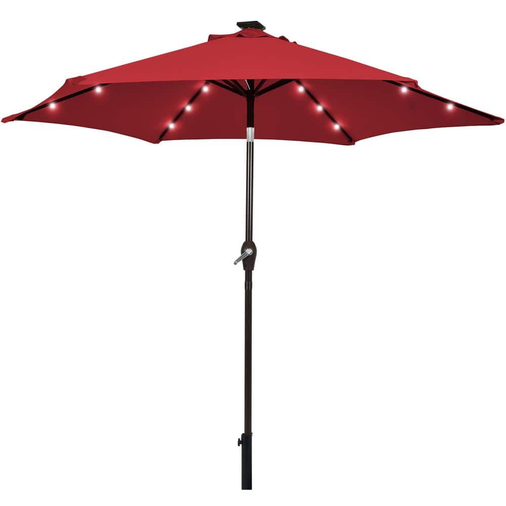 Gymax 9 ft. Table Market Yard Outdoor Patio Umbrella with