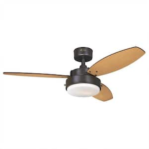 42 in. Integrated LED Indoor Alloy Oil Rubbed Bronze Reversible Ceiling Fan