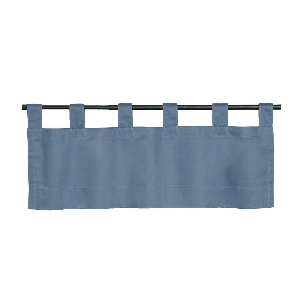 Red Cotton Duck Fabric Tab Top Valance - 40" x 15"