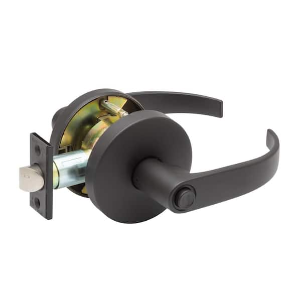 Grade 2 Erin Dark Bronze Cylindrical Restroom Door Lever