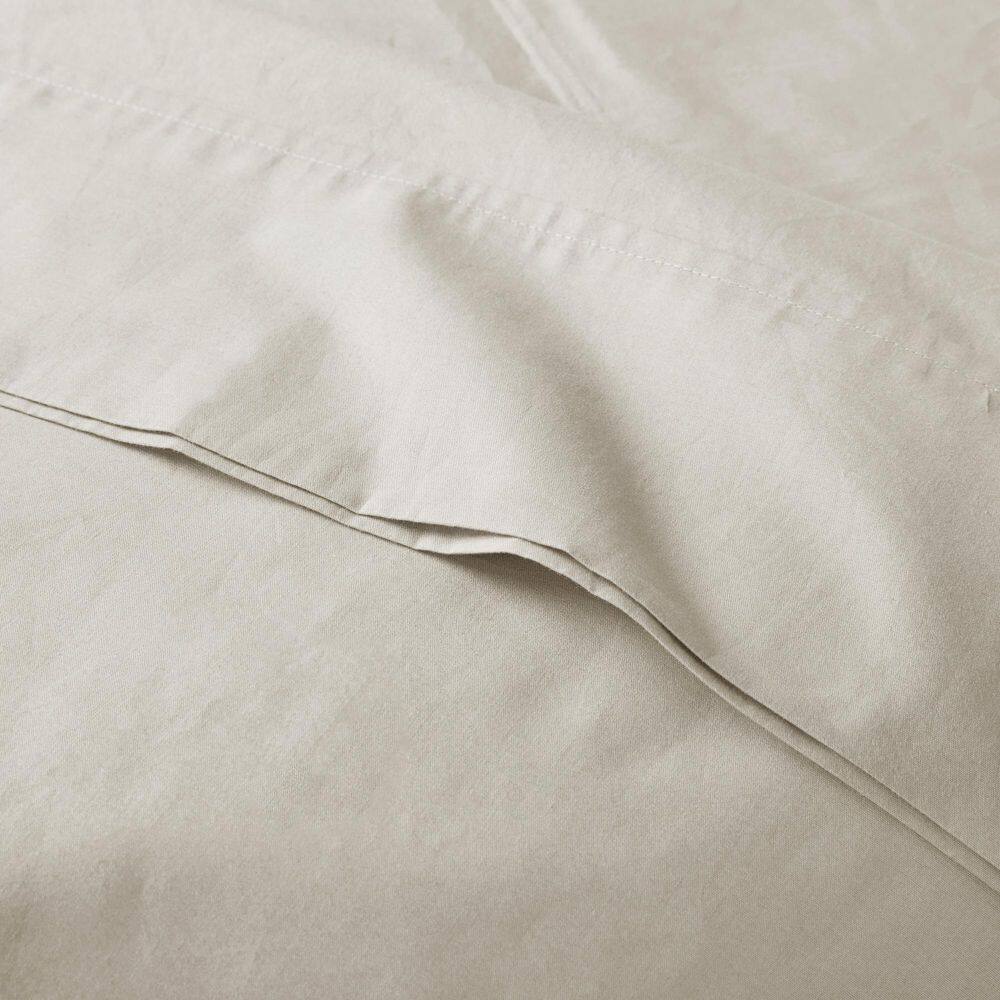 Full White Cotton Percale Sheet Set
