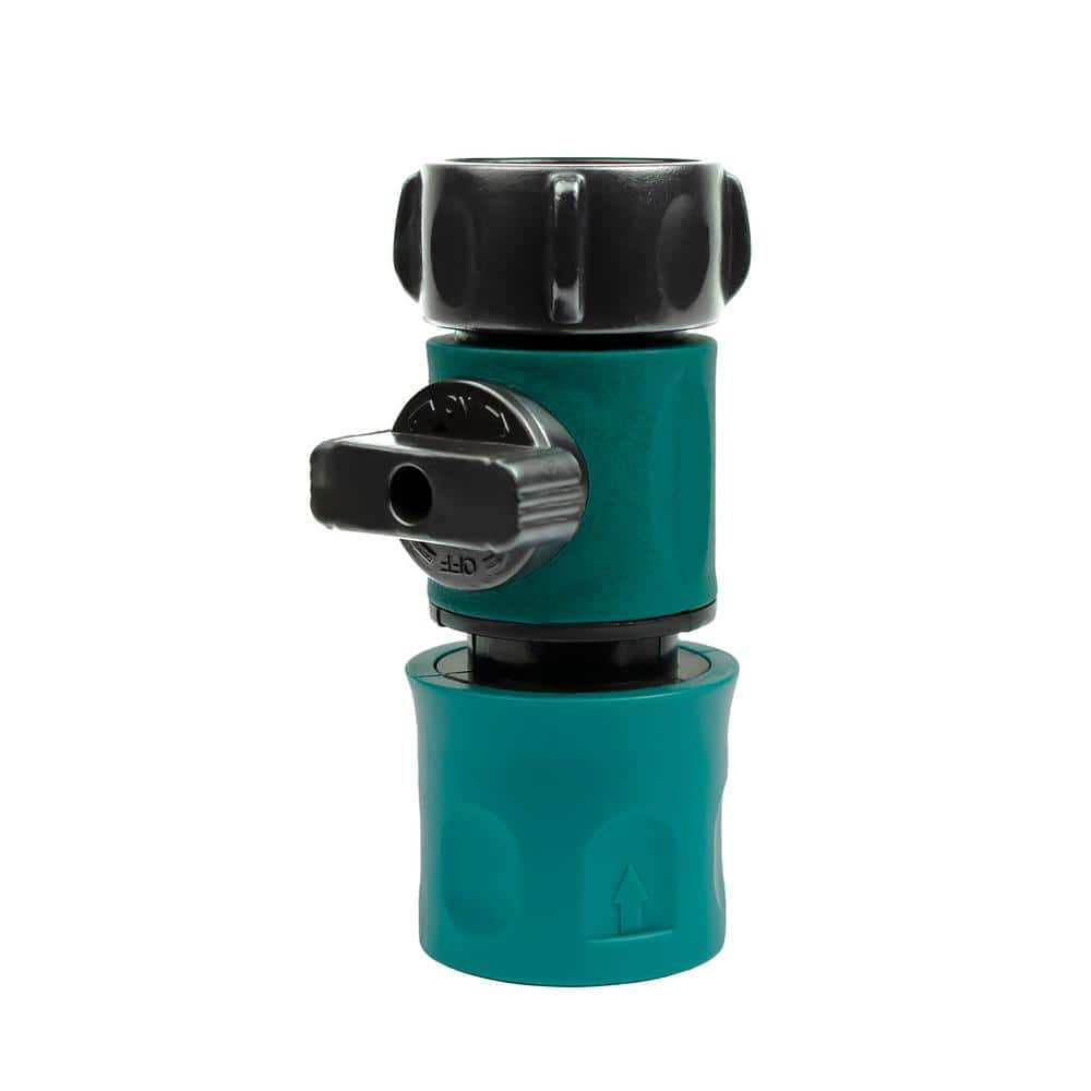 Poolmaster Quick-Connector Leak Free Garden Hose Adapter With Shut Off ...