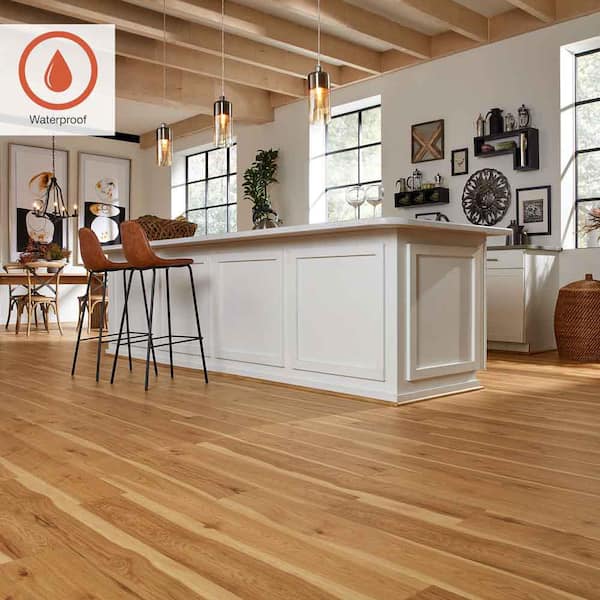 Outlast+ Arden Blonde Hickory 12 mm T x 6.1 in. W Waterproof Laminate Wood Flooring (16.12 sqft/case)