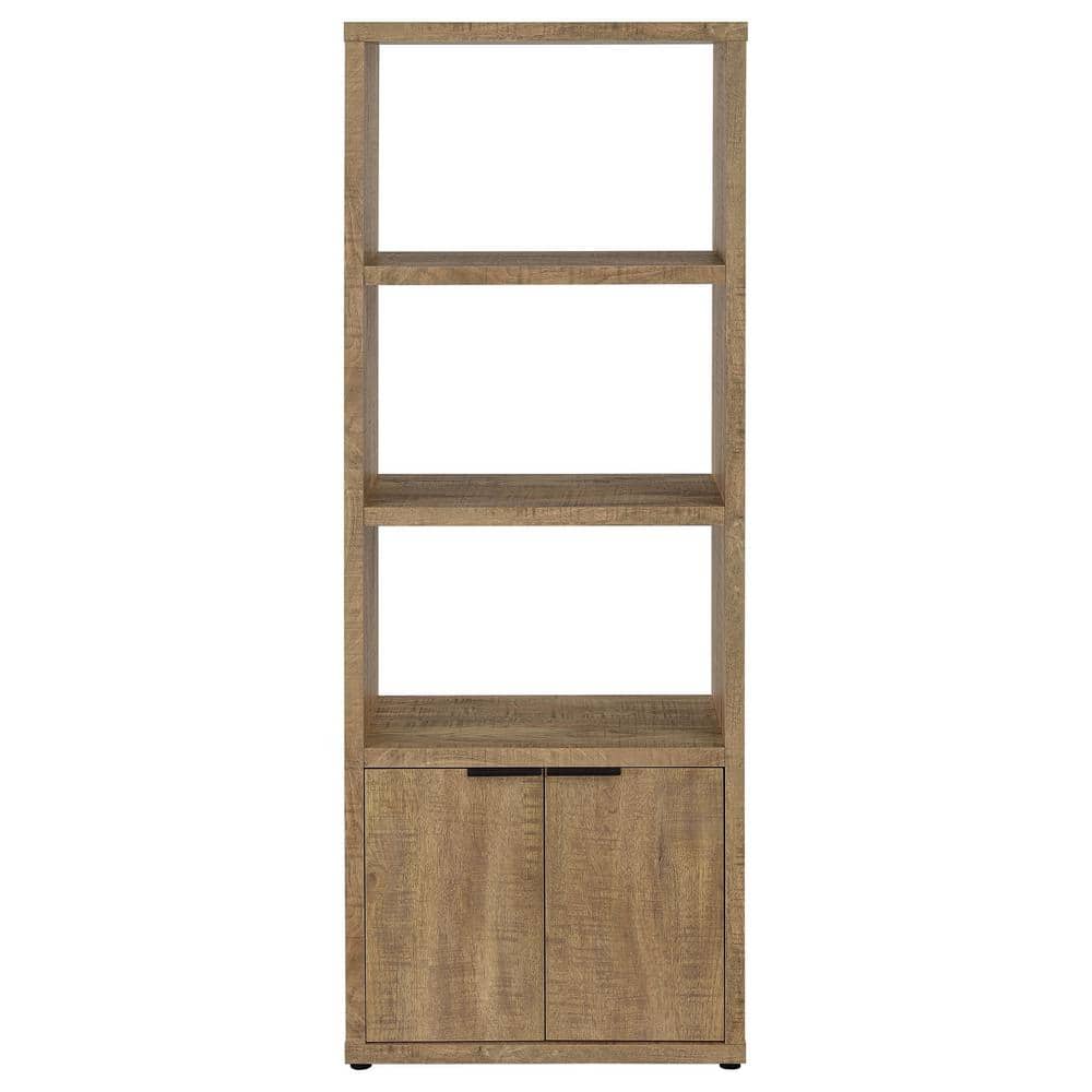 Rustic Mango Wood 3-Piece Entertainment Center with Storage